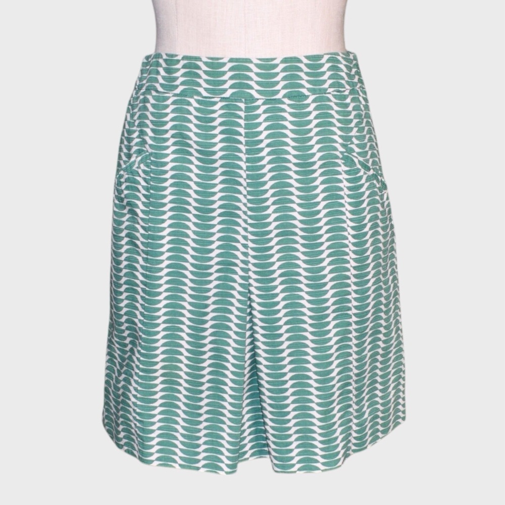 Boden Cotton Pleated A Line Skirt